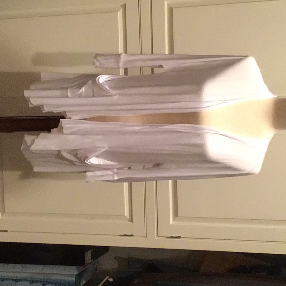 PURE WHITE LIGHTWEIGHT LONG SWEATER/JACKET